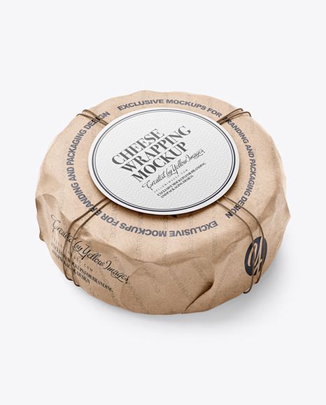 Cheese Wheel Wrapped In Kraft Paper Mockup. Present your design on this mockup. Includes special layers and smart objects for your creative works. Tags: brie,cheddar,cheese,cheese wheel,dairy,edam,emmental,food,goudy,jarlsberg,kraft,kraft paper,label,mock-up,mockup,package,packaging,paper,paper wrap,parmesan,round cheese,round label,smart layer,smart object,swiss,tilsit,wheel,wrapped,wrapper,wrapping. #mockup #psdmockup #brandmockup #yellowimages Cheese Branding, Cheese Packaging Design, Round Packaging, Realistic Render, Cheese Design, Cheese Packaging, Cheese Brands, Cheese Labels, Mockup Packaging