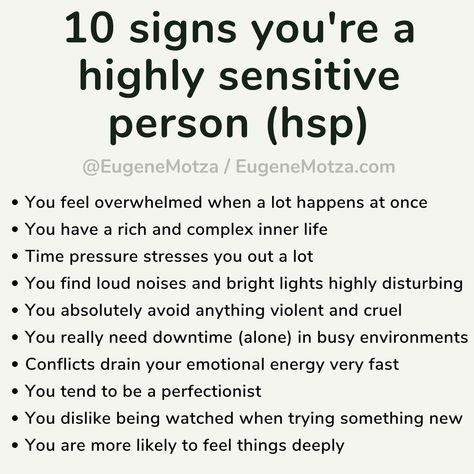 Highly Sensitive Person Traits, Noise Sensitivity, Fast 8, Emotional Energy, Doing Your Best, Sensitive Person, Trying Something New, Highly Sensitive People, Highly Sensitive Person