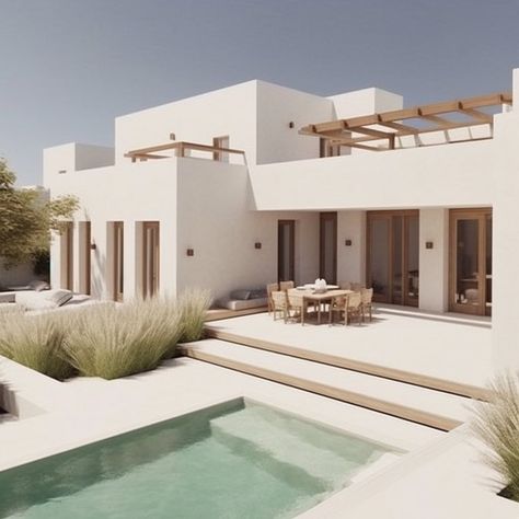 Cliffside House, Modern Mediterranean Homes, Mediterranean Architecture, Modern Rustic Homes, Casas Coloniales, Malaga Spain, Beach House Design, Mediterranean Home, Spanish House