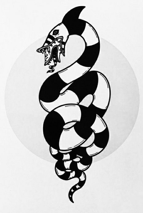 Beetle Juice Snake Tattoo, Sandworm Beetlejuice Drawing, Beatle Juice Tattoos, Beetlejuice Drawing Ideas, Small Beetlejuice Tattoo Ideas, Sand Worm Beetlejuice Drawing, Beetlejuice Sandworm Drawing, Beetlejuice Snake Tattoo, Sandworm Drawing