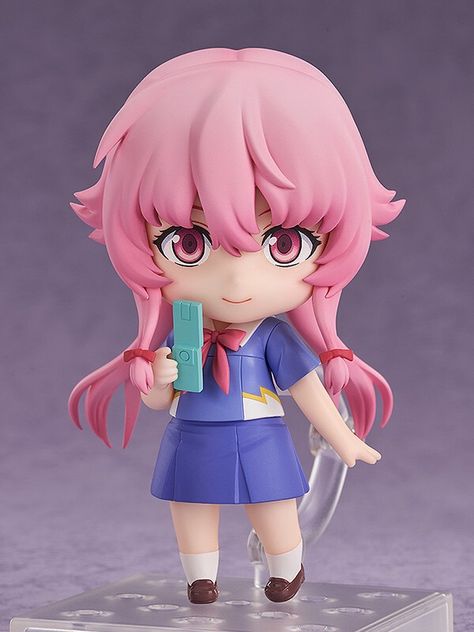 Mirai Nikki - Gasai Yuno - Nendoroid (#2316) (Good Smile Arts Shanghai, Good Smile Company) — MyFigureCollection.net Yuno Anime, Future Diary Yuno, Gasai Yuno, Expression Face, Future Diary, Yuno Gasai, Mirai Nikki, Anime Figurines, Nikko