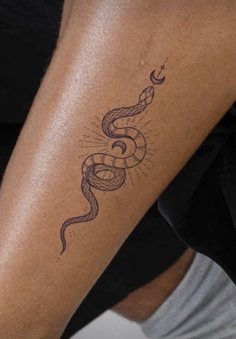 Snake Woman Tattoo, Snake Woman, Cobra Tattoo, Woman Tattoo, Snake Tattoo Design, Petite Tattoos, Classy Tattoos, Discreet Tattoos, Dainty Tattoos