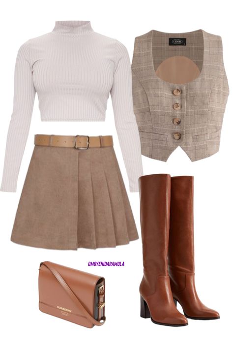 Fancy Brown Outfit, Women Smart Casual Outfits, Dressy Vest, Corporate Outfit, Sweet Clothes, Corporate Outfits, Brown Outfit, Style Preppy, Outfit Inspiration Fall