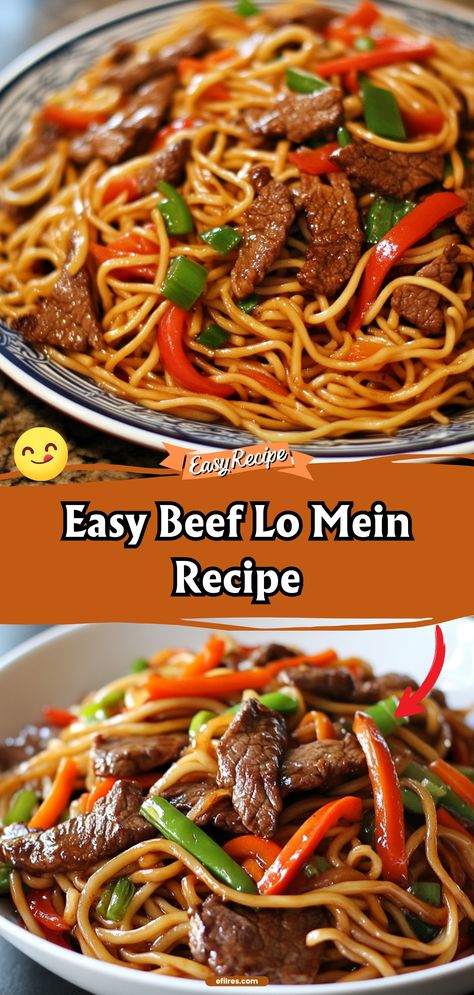 Beef Lo Mein Beef Lo Main, Spicy Beef Lo Mein Recipe, Blackstone Chicken Lo Mein, Beef And Brocolli Lo Mein, Crockpot Beef Lo Mein, Tia Food Recipes, Lo Mein Recipe Beef, Low Maine Noodles, Steak Lo Mein Recipe