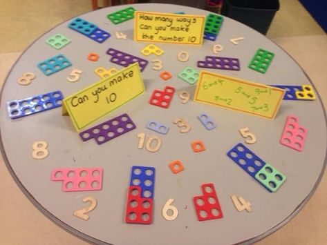 Year 1 Continuous Provision Challenges, Number Bonds To 10 Eyfs, Number Bonds To 10 Activities, Number Bonds Activities, Maths Challenges, Numicon Activities, Number Bond Activities, Reception Maths, Maths Eyfs