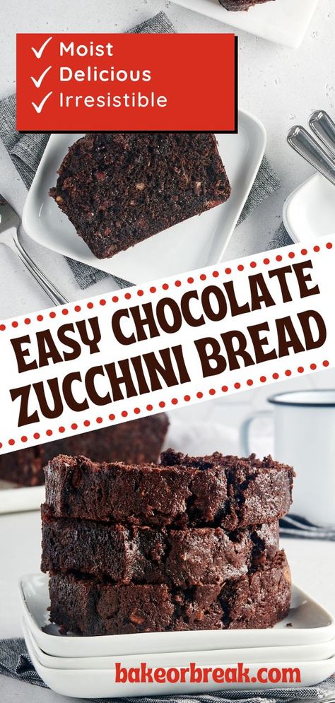 Moist Chocolate Zucchini Bread, Easy Chocolate Zucchini Bread, Chocolate Chip Zucchini Bread Recipes Moist Easy, Chocolate Zucchini Bread Healthy, Choc Zucchini Bread, Bread Chocolate Recipes, Blackberry Zucchini Bread, Chocolate Zucchini Bread Recipes, Zucchini Bread Recipes Chocolate