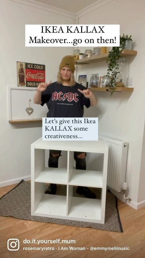 DIY Mum - Kayleigh Sherbourne | We all love an IKEA KALLAX makeover…so much so I have commission pieces coming out my ears. Here’s a video of all my favourites I’ve done… | Instagram 2x2 Kallax Hack, Ikea Kallax With Legs, Kallax Sofa Table, Ikea Kallax 2x2 Hack, Kallax Basket Ideas, Ikea Kallax 5x5 Ideas, Kallax Styling Playroom, Kallax 16 Cube Ideas, Kallax Hack Shoe Storage