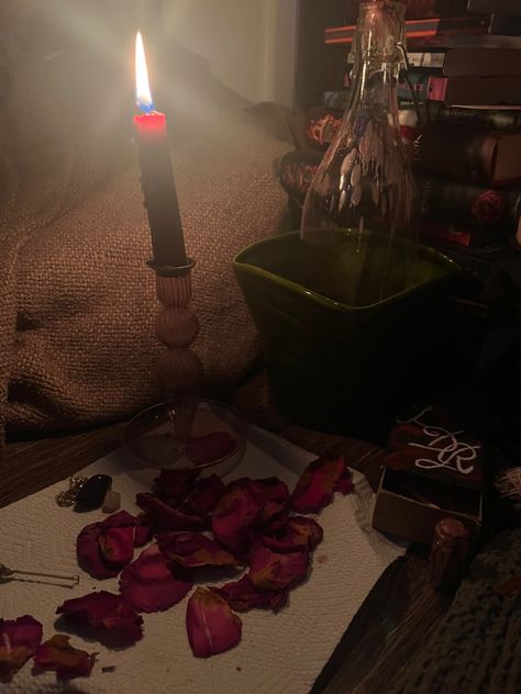 witch love spells witchy rose petals rose quartz candlelight spell jar magic aesthetic Spellwork Aesthetic, Love Magic Aesthetic, Love Spell Aesthetic, Witch Aesthetic Red, Rose Petals Aesthetic, Spell Aesthetic, Contact Me Spell, Love Witch Aesthetic, Strawberry Witch