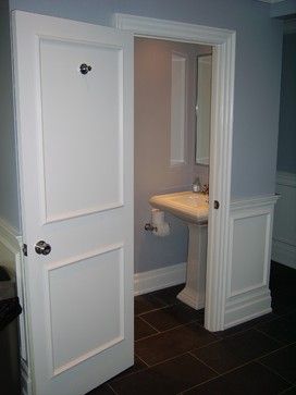 Tiny Half Bath Design, Pictures, Remodel, Decor and Ideas-the 28 x 68 bathroom the other half Small Powder Room Design, Half Bath Design, Small Half Baths, Tiny Half Bath, Traditional Powder Room, Small Half Bath, Tiny Powder Room, Laundry Bathroom, Closet Layout