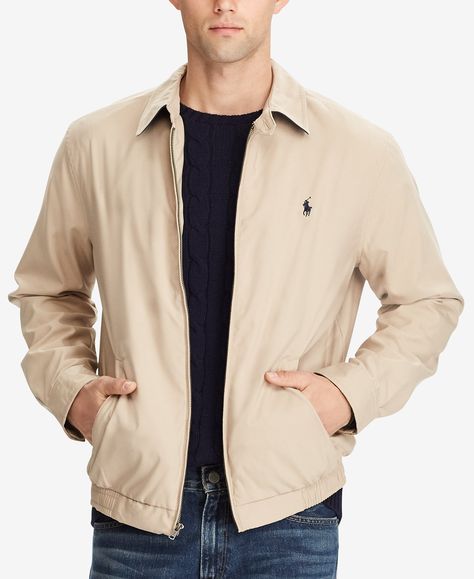 https://www.macys.com/shop/product/polo-ralph-lauren-mens-lightweight-windbreaker?ID=1902680 Business Casual Womens Fashion, Business Casual Jeans, Business Casual Blazer, Harrington Jacket, Mens Windbreaker, Fashion Business Casual, Casual Blazer, Business Casual Outfits, Polo Ralph Lauren Mens