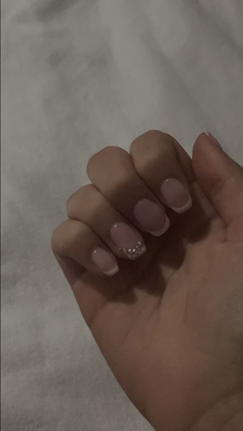 nails, nail inspo, french tips, short nails 💅 Short Volleyball Nails, Short Nails For Volleyball, Nails For Volleyball Players, Nails For Volleyball, Short Nails Y2k, French Tips Short Nails, Tips Short Nails, Volleyball Nails, Nail Inspo French