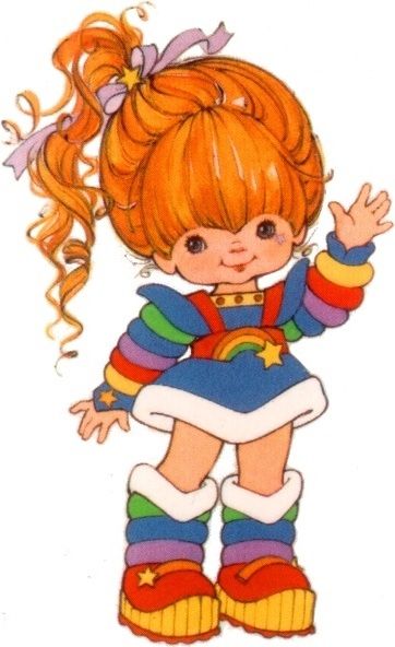 Rainbow Brite Stickers, Trend Makeup, Theme Tattoo, 80s Cartoon, Rainbow Bright, 80s Cartoons, Rainbow Brite, Trendy Top, Dibujos Cute