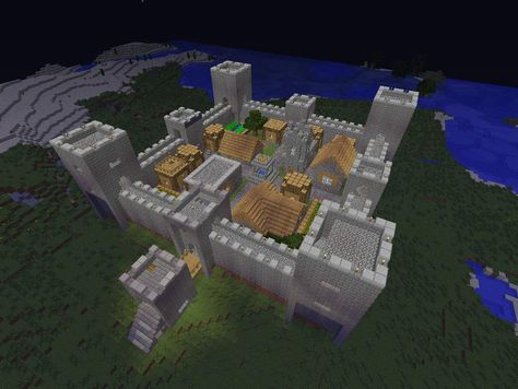 this is a minime version of the fortified village plans I'm still working on, done mainly to just get ideas for styles. it's a bit cramped but is a "working" village and the villagers are breeding ... Beautiful Minecraft Seeds, Minecraft Temple, Minecraft Kingdom, Minecraft Seeds, Village Ideas, Minecraft Interior, Minecraft Interior Design, Minecraft Castle, Cool Minecraft Creations