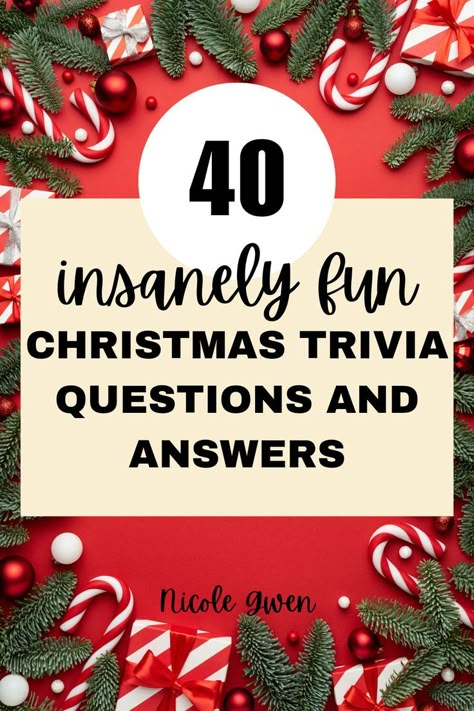 Christmas trivia questions and answers Christmas Movie Trivia Printable Free, Christmas Trivia Games For Adults, Holiday Trivia Games With Answers, Holiday Trivia Questions And Answers, This Or That Christmas, Christmas Questions For Adults, Christmas Jeopardy Questions And Answers, Funny Christmas Trivia, Easy Christmas Trivia