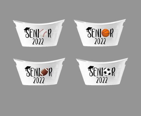 Senior Night Buckets, Senior Night Girls Basketball Gifts, Senior Gift Baskets Sports, Senior Soccer Basket Ideas, Senior Night Basketball Baskets, Senior Baskets Gift Ideas Soccer, Senior Gifts Basketball, Senior Night Gift Basket Ideas Soccer, Softball Senior Night Gifts Basket