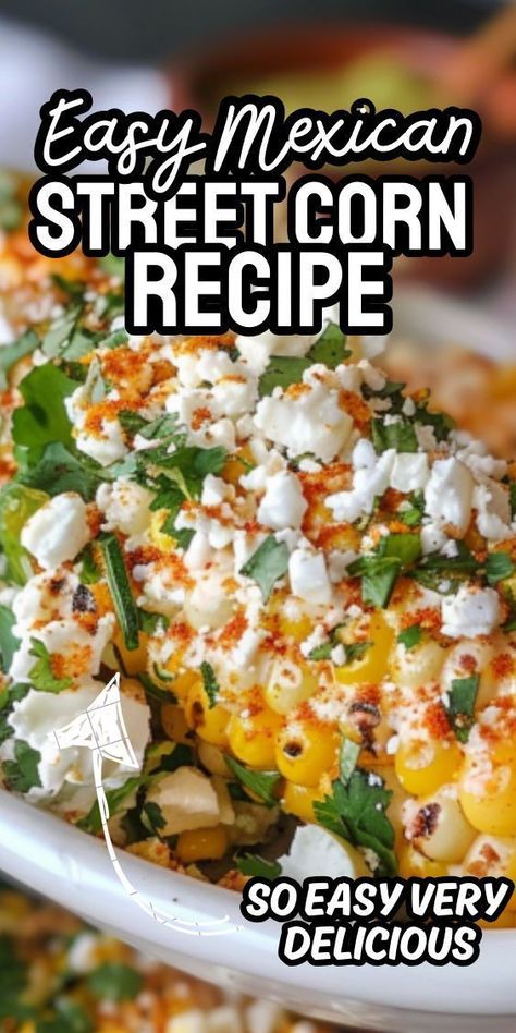 Easy Mexican Street Corn—a tantalizing dish that captures the vibrant flavors and spirit of Mexican street food culture. Commonly known as 'elote,' this beloved street food features grilled corn on the cob slathered in a creamy, tangy sauce, and sprinkled with savory spices and cheese. Fried Mexican Street Corn, Street Corn Tacos, Corn Burger, Easy Mexican Street Corn, Mexican Street Corn Recipe, Street Corn Recipe, Grilled Corn On The Cob, Mexican Street Food, Mexican Spices