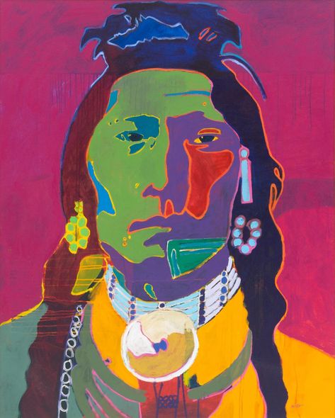 Faces Art, Native American Paintings, Southwestern Art, Texas Art, West Art, Head Dress, Native American Artists, Southwest Art, American Indian Art