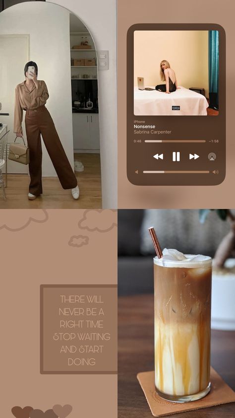 Brown Layout Instagram, Brown Beige Aesthetic Outfits, Brown Outfit Layout, Brown Outfit Captions For Instagram, Brown Layout Aesthetic, Brown Aesthetic Pics, Brown Instagram Theme, Mr Diy Store Aesthetic, Brown Aesthetic Layout