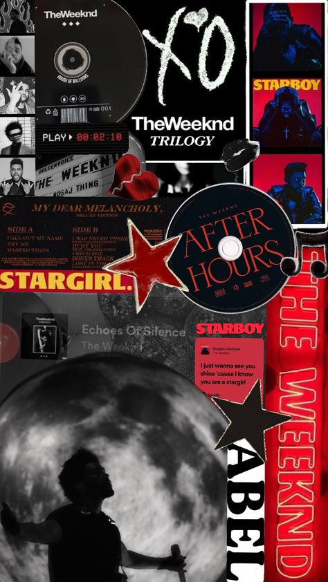 the weeknd #theweeknd #afterhours #starboy #stargirl Xo Background The Weeknd, The Weeknd Aesthetic Collage, The Weeknd Mood Board, Starboy Wallpaper Aesthetic, Starboys Aesthetic, The Weeknd Poster Aesthetic, The Weekend Collage, Theweeknd Wallpapers, The Weeknd Collage Wallpaper