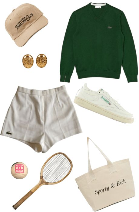 Rich Sport Outfit, Rich Sport Aesthetic, Tennis Casual Outfit, Rich Athletic Outfits, Old Money Running Outfit, Lazy Old Money Outfits, European Athletic Fashion, Rich Sporty Aesthetic, Vintage Sports Outfit