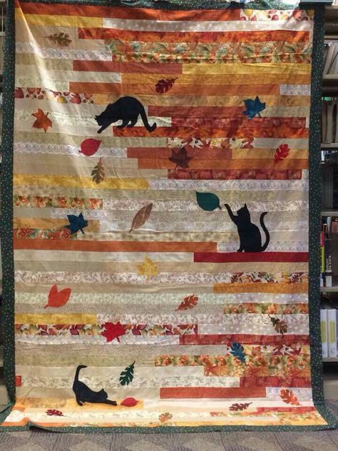 Crazy Quilt Templates, Camping Quilt, Cat Quilts, Cat Quilt Patterns, Landscape Art Quilts, Kids Quilts, Dog Quilts, Applique Quilt, Picture Quilts