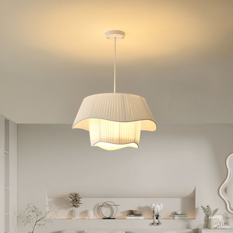 Nordic Medieval Pendant Lamp White Fabric Shade Kitchen Chandelier Lights Designer for Living Room Kitchen Chandelier Lighting, Hanging Lamps Bedroom, Elegant Lighting Fixtures, Kitchen Chandelier, Living Room Warm, Living Room Restaurant, Pendant Light Design, Elegant Lighting, Led Pendant Lights