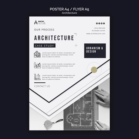 Architecture concept poster template | Free Psd #Freepik #freepsd #flyer #poster #laptop #study Poster Design Interior Architecture, Architecture Poster Design Ideas, Architecture Flyer Design, Architectural Poster Design, Design Poster Architecture, Architecture Flyer, Architecture Poster Design, Architecture Design Poster, Casa Malaparte