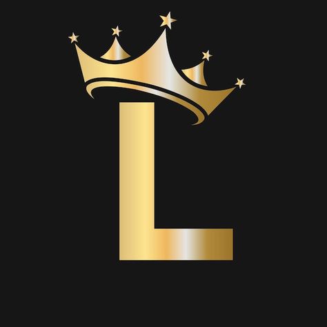 Letter l crown logo crown logo on letter... | Premium Vector #Freepik #vector #crown #queen-crown #king-crown #king Acid Wallpaper, L Names, Image King, Alphabet Photos, Salon Logo Design, Grass Wallpaper, L Wallpaper, Initials Logo Design, Hijau Mint