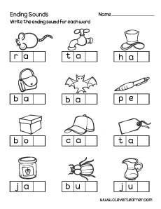 Ending sounds worksheet for preschool Jrkg Worksheet English, Ending Sounds Kindergarten, Ending Sounds Worksheets, Sounds Worksheet, Preschool Phonics, Worksheet For Preschool, Phonics Worksheets Free, Ending Sounds, Cvc Words Kindergarten