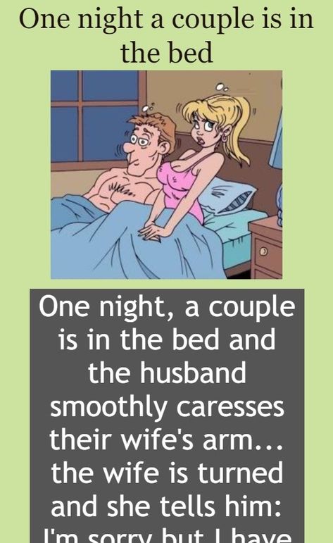 One night a couple is in the bed - Funny Story - Funny Marriage Jokes, Couples Jokes, Marriage Jokes, Funny Relationship Jokes, Wife Jokes, Relationship Jokes, Kids' Movies, Joke Of The Day, Funny Couples