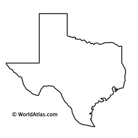 Outline Map of Texas Guadalupe Peak, Texas Logo, Map Of Texas, Texas Outline, Texas Panhandle, Guadalupe Mountains, Map Template, Texas Roadtrip, Physical Map