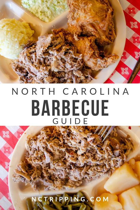 North Carolina Barbecue Guide: 20 BBQ Restaurants + History NORTH CAROLINA BARBECUE GUIDE | Barbecue North Carolina | Bucketlist | USA Travel | Travel Tips | Check out this guide to North Carolina barbecue including the best barbecue restaurants in North Carolina and the history of North Carolina Barbecue  #USA #NorthCarolina #travel #BBQ Carolina Barbecue, Nc Bbq, Carolina Bbq, Smoked Pork Shoulder, North Carolina Travel, Barbecue Restaurant, Grill Restaurant, Bbq Restaurant, Smoked Pork