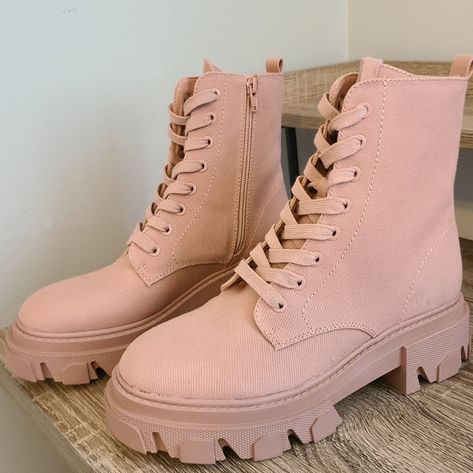 Pink Combat Boots, Boot Silhouette, Metallic Flats, Green Boots, Platform High Heel Shoes, Wrap Heels, Combat Boot, Brown Heels, Open Toe Shoes