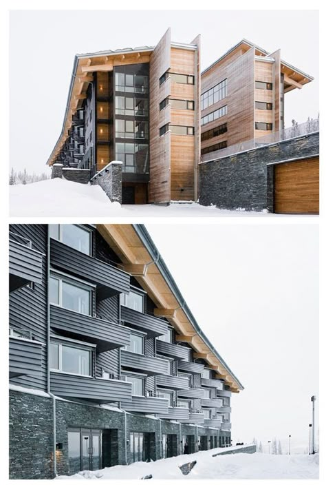 Copperhill Mountain Lodge - Architects: Bohlin Cywinski Jackson: Ski Resort Architecture, Mountain Resort Architecture, Bohlin Cywinski Jackson, Health Resort, Hotel Design Architecture, Ski Hotel, Mountain Architecture, Mountain Hotel, Resort Architecture