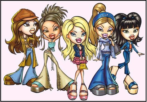 . Bratz Doll Drawing, Bratz Cartoon, Throwback Aesthetic, Doll Drawing, 2000s Cartoons, Million Dollars, Bratz Doll, Pretty Dolls, Girls Cartoon Art