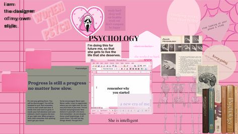 School Laptop Wallpaper, Psychology Wallpaper Desktop, Psychology Wallpaper, Psych Major, School Wallpaper, Pink Laptop, Laptop Backgrounds, Psychology Student, Dont Compare