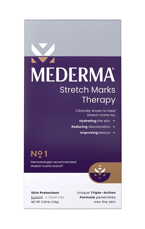 Mederma® Stretch Marks Therapy Cream | Mederma® Mederma Scar Cream, Best Stretch Mark Removal, Mederma Advanced Scar Gel, Stretch Mark Remedies, Oils For Scars, Scar Cream, Stretch Mark Cream, Stretch Mark, Skin Elasticity