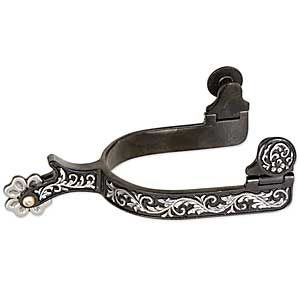 Ladies Engraved Clover Leaf Spur - Western Spurs & Spur Straps from SmartPak Equine Saddle Room, Western Spurs, Bridle Horse, Western Dressage, Western Spurs Straps, Spurs Western, Equestrian Helmets, Boot Collection, Horse Rescue