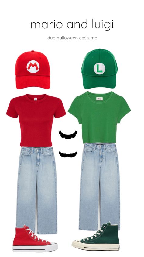 Luigi Costume, Duo Halloween Costumes, Mario And Luigi, Halloween Costume, Halloween Costumes, Mario, Halloween