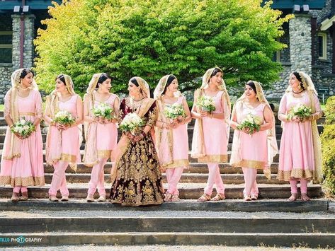 Punjabi Wedding Bridesmaids, Punjabi Bridesmaids Outfits, Punjabi Bridesmaids, Bridesmaid Dress Indian, Halloween Wedding Dresses, Bridesmaid Suits, Bridesmaids Outfits, Bridesmaid Dresses Indian, Bridal Entry