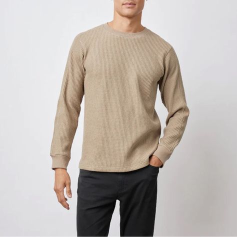 Rail Wade Thermal Barley Waffle Knit Long Sleeve Stay Cozy All Season Long In This Heavy Duty Waffle Knit Thermal. 65% Polyester 35% Cotton True To Size New With Tags Check Out The Rest Of My Closet Thehoneydew Waffle Knit Long Sleeve, Knit Long Sleeve, Mens Crew Neck, Jersey Top, Stay Cozy, Pocket Tee, Barley, Waffle Knit, Plaid Shirt