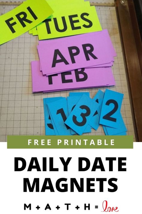 I am terrible at remembering to change the date on my dry erase board each day. These free printable daily date magnets actually make this chore a bit more fun! High School Math Classroom Decorations, Prefix Poster, Hogwarts Quotes, Scientific Method Posters, Math Classroom Posters, High School Math Classroom, Rational Expressions, Math Classroom Decorations, High School Math Teacher