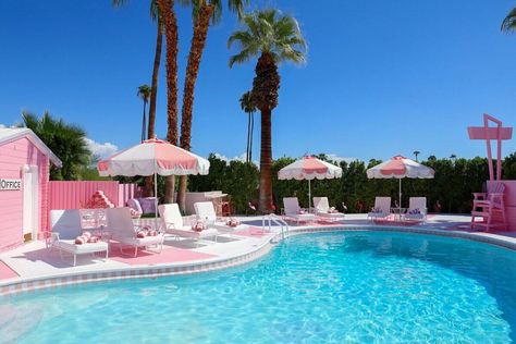 Inside Trixie Motel, Trixie Mattel's Palm Spring's Pink Paradise Trixie Motel, Modernism Week Palm Springs, Palm Springs Pool, House Of Tomorrow, Pink Hotel, Palm Springs Hotels, Desert Resort, Trixie Mattel, Deco Rose