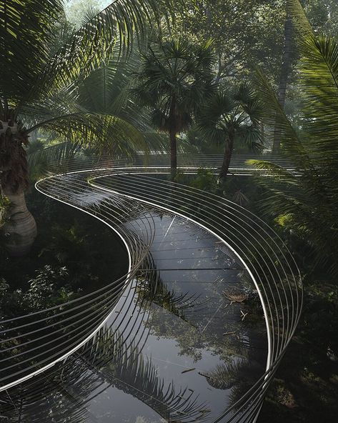 Path Ideas, Areas Verdes, Lan Can, Landscape Architecture Design, Chinese Garden, Welcome To The Jungle, Alam Yang Indah, Concept Architecture, Urban Jungle