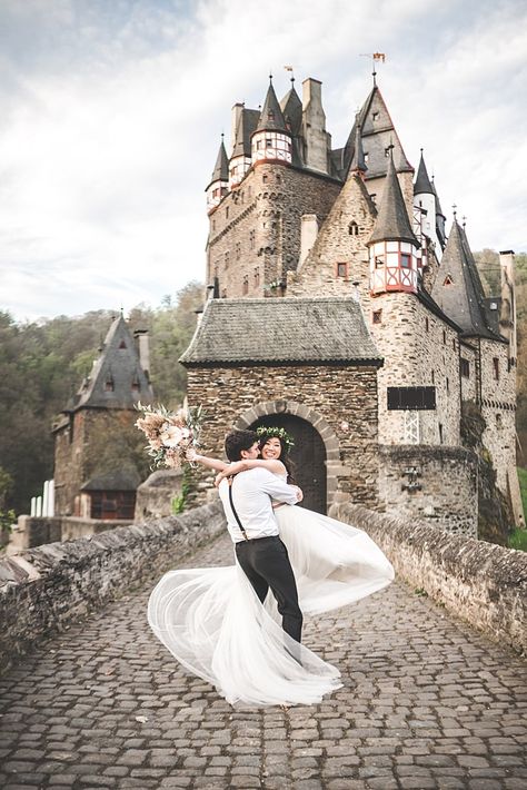 Germany Engagement Photos, Micro Wedding Europe, Wedding In Germany, German Castle Wedding, Elopement Ideas Europe, Elope Europe, Wedding Location Germany, Castle Wedding Aesthetic, Germany Elopement