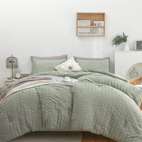 HAOWANER Soft Sage Comforter Set Queen, 3 Pcs Sage Green Comforter Set Queen, Light Green Comforter Queen Size Sage Green Queen Comforter Set Queen Comforter Sage Green, Sage Green Comforter Queen, Home Decor, Bed Set, Cute Bedding, Bedrool Decor Full Size Bed Comforter Sets, Full Size Bed Comforter, Sage Comforter, Sage Green Comforter, Green Comforter Sets, Ruffle Comforter, Full Size Comforter Sets, Full Size Comforter, Full Comforter Sets