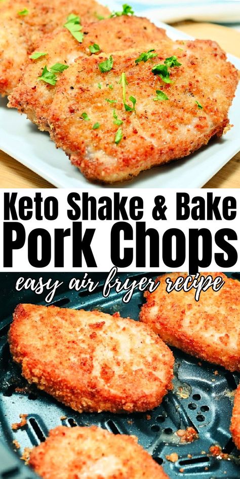 Keto Shake And Bake, Shake And Bake Pork Chops, Pork Chop Casserole Recipes, Pork Chops Easy, Bake Pork Chops, Shake And Bake Pork, Air Fry Pork Chops, Keto Shake, Stylish Cravings