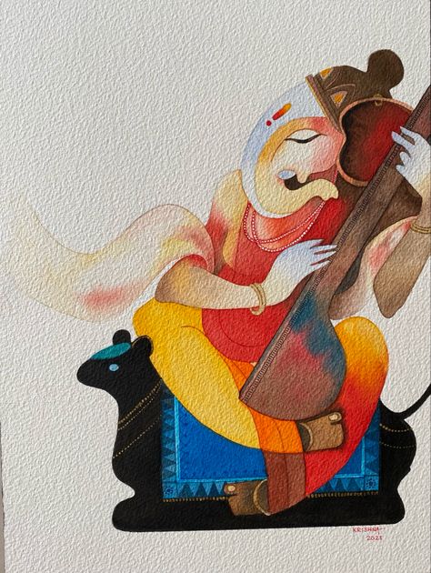 Ganesha Drawing, Ganesh Art Paintings, Rangoli Simple, Armband Tattoos, Ganesh Art, Lord Ganesha Paintings, Beautiful Art Paintings, Ganesha Painting, Ganesha Art