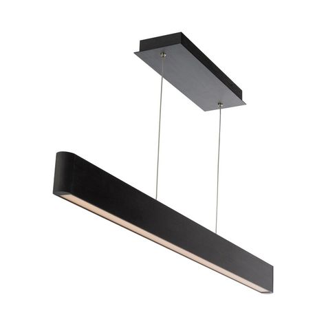 Wayfair $379 Cord Light, Kitchen Island Pendants, Linear Pendant, Room Lighting, Linear Chandelier, Wac Lighting, Black Pendant, Black Chandelier, Led Pendant Lights