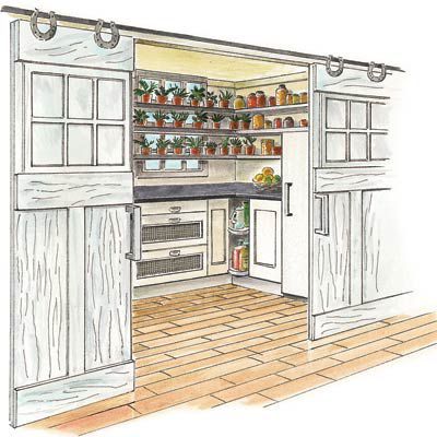 Creating a Kitchen for the Modern-Day Homesteader - This Old House Old Farmhouse Kitchen, Canning Kitchen, Cooking From Scratch, Modern Pantry, Homestead Kitchen, Illustration Kitchen, Homestead House, Kitchen Island With Seating, This Old House